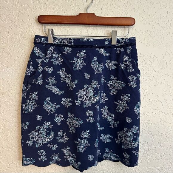 Skies Are Blue- Stitch Fix- Bernice Scallop Hem Skirt‎ Size Medium - Picture 7 of 10